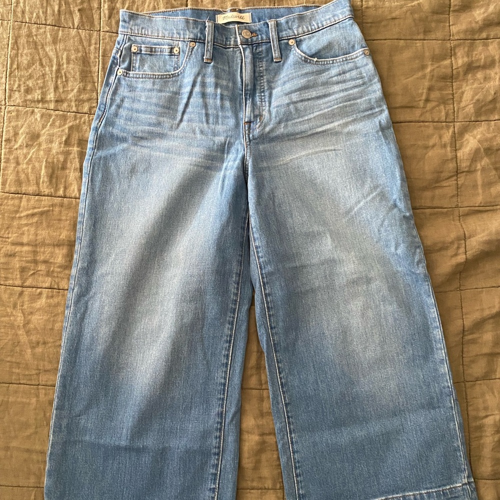 Madewell wide leg crop jeans